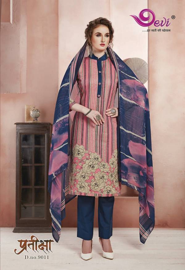 Devi Pratiksha 9 Pure Cotton Designer Casual Printed Dress Material at Wholesale Price